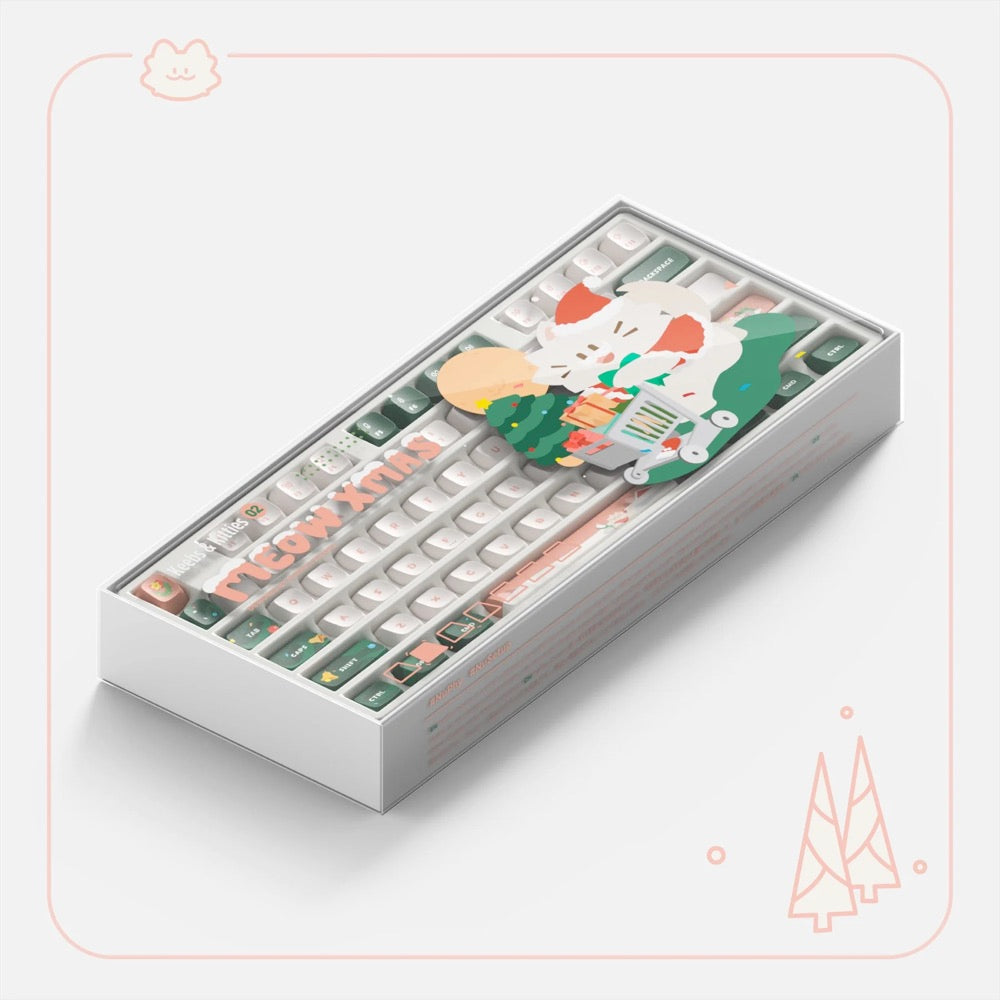 Meow Xmas KDA Dye-sub PBT キーキャップ – Nuphy Japan