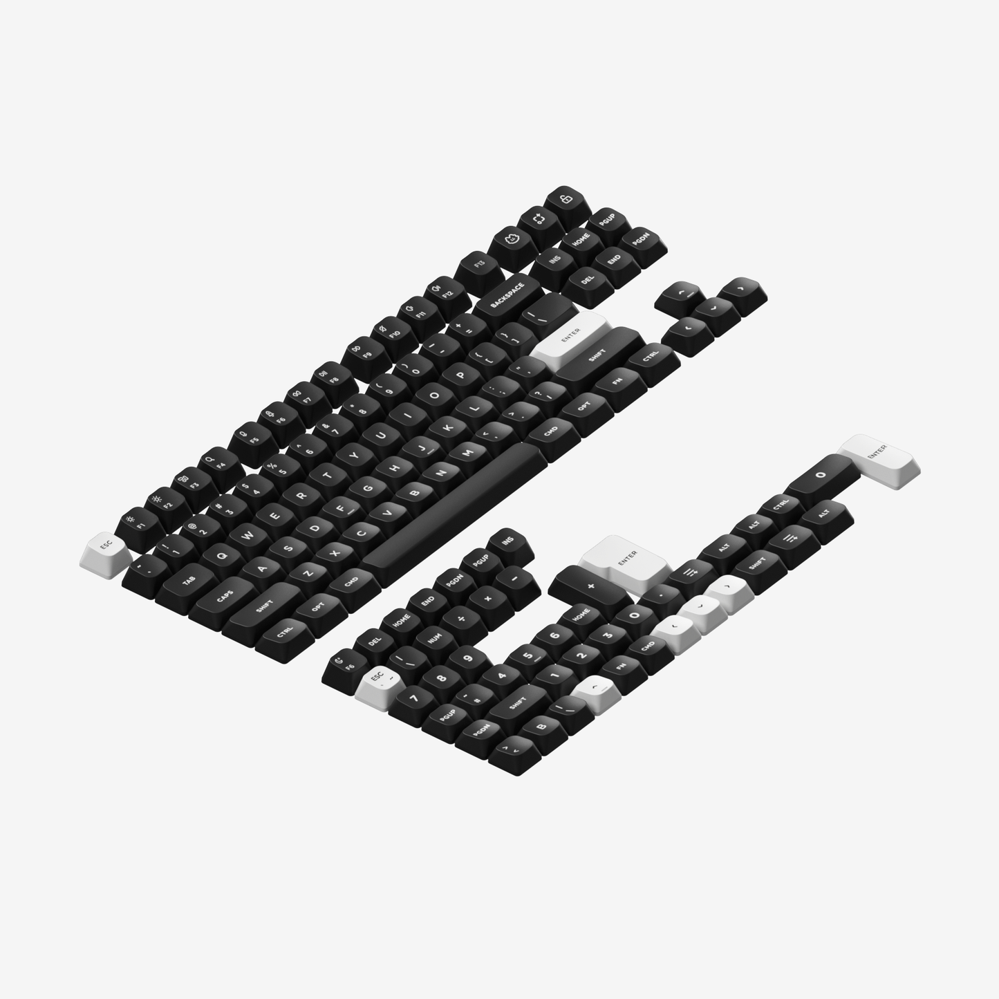 NuPhy Gem80 キーキャップとキースイッチ、パームレストと NuPhy Gem80 キーキャップとキースイッチ、パームレストと